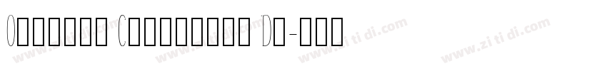 October Condensed De字体转换